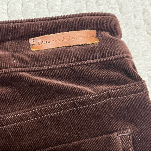 Anthropologie Brown High-Rise Skinny Corduroy Pants - Picture 14 of 16